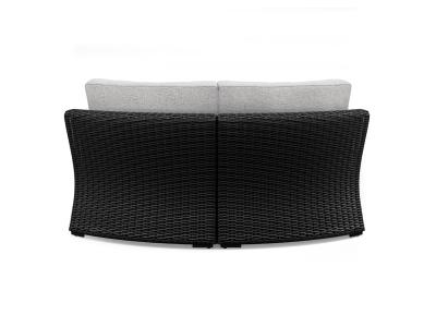 Signature Design by Ashley Beachcroft Outdoor Curved Corner Chair with Cushion - P792-851