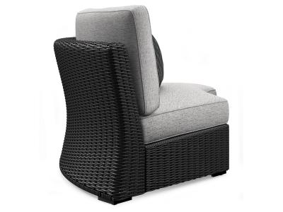 Signature Design by Ashley Beachcroft Outdoor Curved Corner Chair with Cushion - P792-851