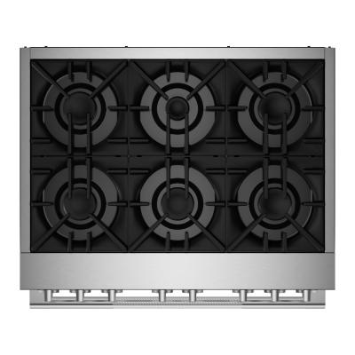 36" Jenn-Air Rise Dual-Fuel Professional-Style Range - JDRP436HL