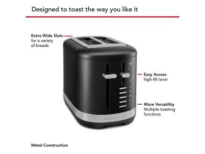 KitchenAid 2 Slice Toaster in Black Matte - KMT2109BM