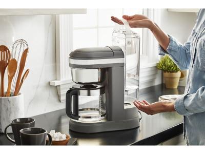 KitchenAid 12 Cup Drip Coffee Maker with Spiral Showerhead - KCM1208DG