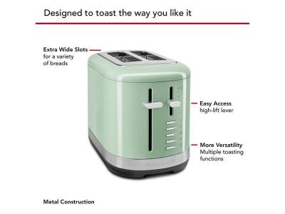 KitchenAid 2 Slice Toaster in Pistachio - KMT2109PT