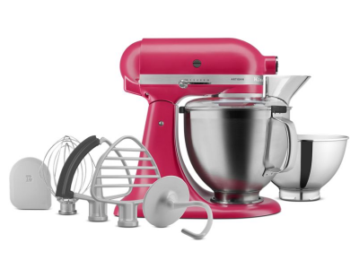 KitchenAid Artisan Stand Mixer in Hibiscus - KSM195PSHI