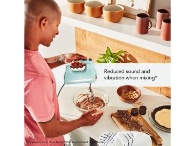 KitchenAid 6 Speed Hand Mixer with Flex Edge Beaters in Ice - KHM6118IC