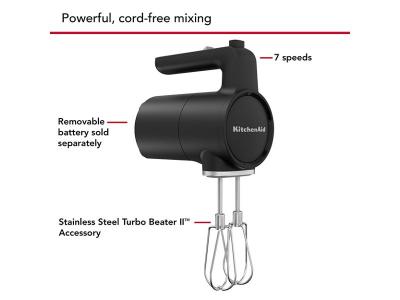 KitchenAid Go Cordless Hand Mixer Battery Sold Separately - KHMR700BM