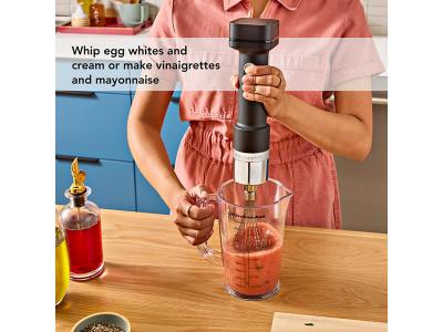 KitchenAid Go Cordless Hand Blender with Accessories - Battery Sold Separately - KHBRV05BM