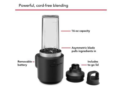 KitchenAid Go Cordless Personal Blender - Battery Included - KSBR256BM