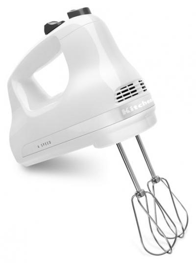4" KitchenAid 5-Speed Ultra Power Hand Mixer - KHM512WH