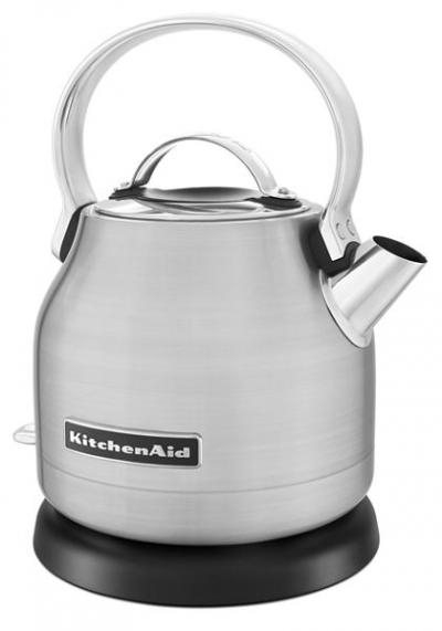 KitchenAid 1.25L Electric Kettle in Brushed Stainless Steel - KEK1222SX