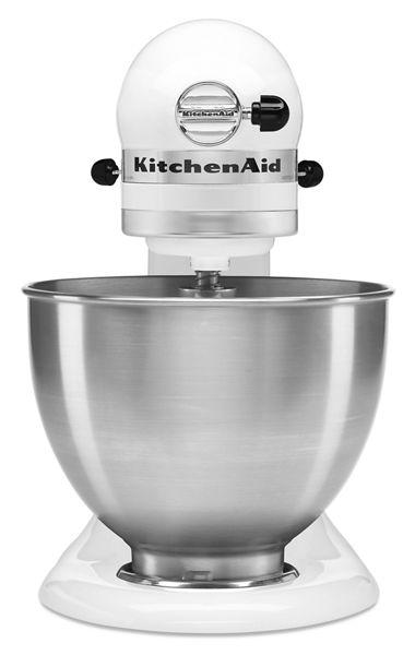 9" KitchenAid Classic Series 4.5 Quart Tilt-Head Stand Mixer - K45SSWH