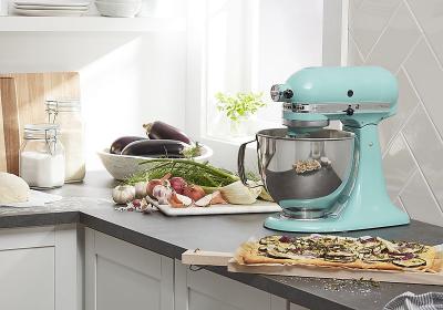 9" KitchenAid Artisan Series 5 Quart Tilt-Head Stand Mixer - KSM150PSAQ