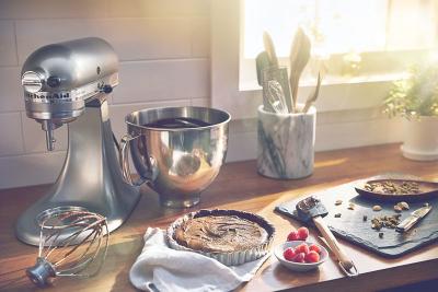 9" KitchenAid Artisan Series 5 Quart Tilt-Head Stand Mixer - KSM150PSCU