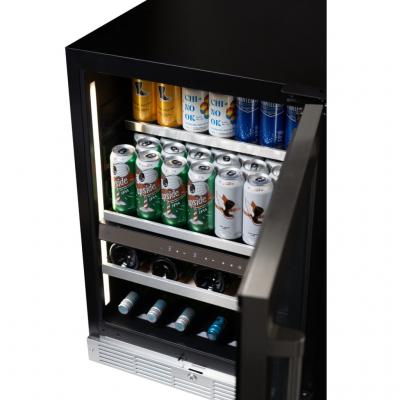 24" Silhouette Pro Gen 3 Built-in Wine and Beverage Center in Stainless Steel - SPRWBC052D3SS