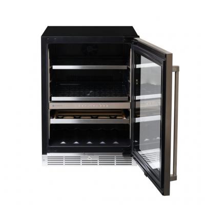 24" Silhouette Pro Gen 3 Built-in Wine and Beverage Center in Stainless Steel - SPRWBC052D3SS