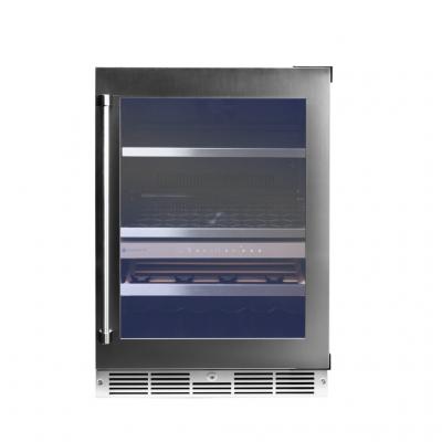 24" Silhouette Pro Gen 3 Built-in Wine and Beverage Center in Stainless Steel - SPRWBC052D3SS