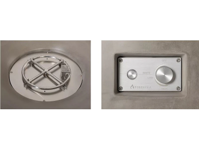 Pyromania Tao Liquid Propane Fire Table in Slate Grey - TA-SL-LP