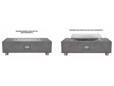 Pyromania Moderne Liquid Propane Fire Table in Slate Grey - MO-SL-LP