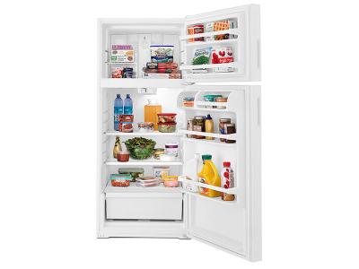 28" Amana 14 Cu. Ft. Top-Freezer Refrigerator with Flexible Storage Options - ART104TFDW
