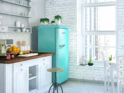 22" Epic Aqua-Turquoise Retro All Refrigerator - ERAR88TIF