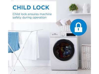 24" Danby 2.2 Cu. Ft. Stackable Front Load Washer with Steam in White - DWM022D3WDB