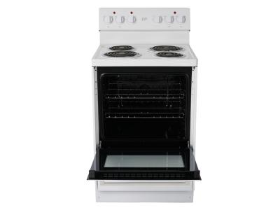 24" Epic  Freestanding  White Electric Coil Range - EER239W-2