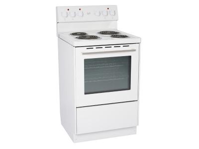 24" Epic  Freestanding  White Electric Coil Range - EER239W-2