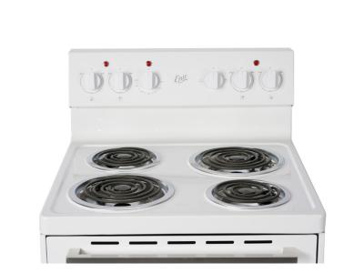 24" Epic  Freestanding  White Electric Coil Range - EER239W-2