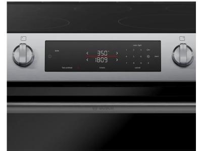 30" Bosch 100 Series Electric Freestanding Range in Stainless Steel - HEF1050MC