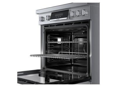 30" Bosch 800 Series Industrial Style Induction Range in Stainless Steel - HIS8055C
