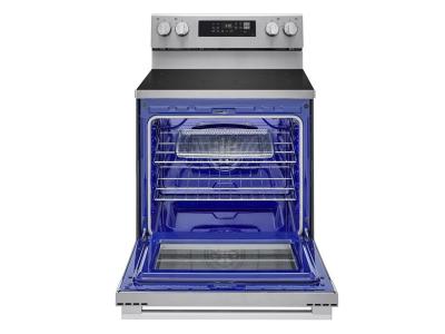 30" LG 6.3 Cu. Ft. Smart Wi-Fi Enabled ProBake Convection Electric Range with Air Fry & EasyClean - LREN6323YE