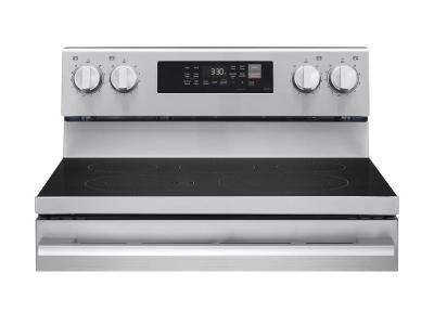 30" LG 6.3 Cu. Ft. Smart Wi-Fi Enabled ProBake Convection Electric Range with Air Fry & EasyClean - LREN6323YE