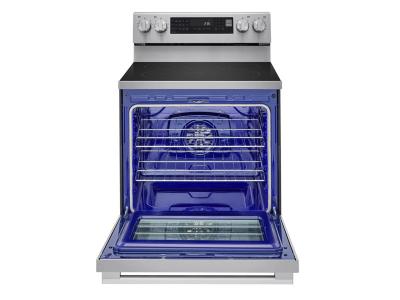 30" LG 6.3 Cu. Ft. Smart Wi-Fi Enabled ProBake Convection Electric Range with Air Fry & EasyClean - LREN6325XE