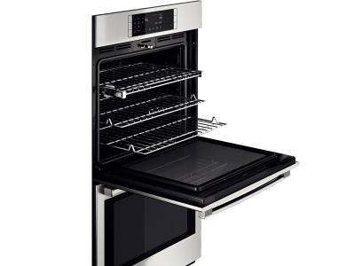 30" Bosch 800 Series Double Wall Oven In Stainless Steel - HBL8651UC