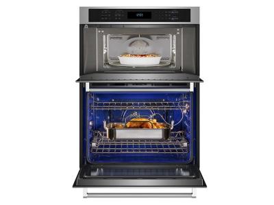 27" KitchenAid Combination Microwave Wall Oven with Air Fry Mode - KOEC527PSS