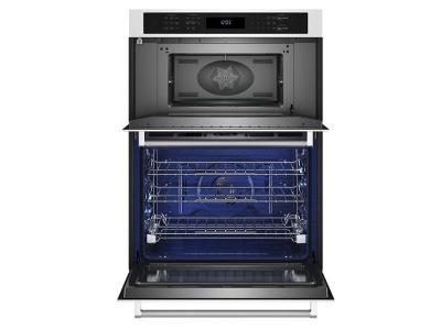 30" KitchenAid Combination Microwave Wall Oven with Air Fry Mode - KOEC530PWH