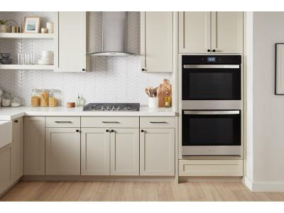 27" Whirlpool 8.6 Cu. Ft. Smart Double Wall Oven with Air Fry in Black Stainless - WOED7027PZ