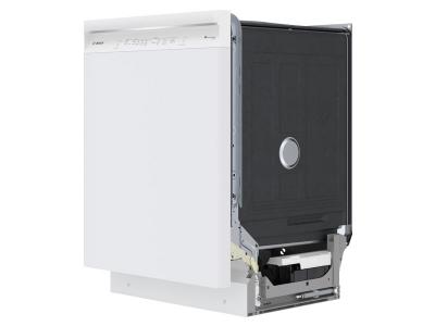 24" Bosch 300 Series 46 dBA Dishwasher with Standard 3rd Rack in White - SHE53C82N