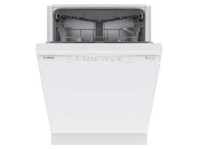 24" Bosch 300 Series 46 dBA Dishwasher with Standard 3rd Rack in White - SHE53C82N