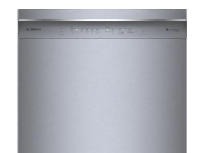 24" Bosch 300 Series 46 dBA Dishwasher with Standard 3rd Rack in Stainless Steel - SHE53C85N