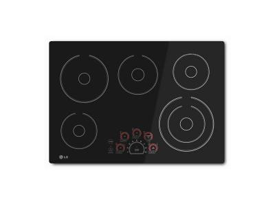 30" LG Black Radiant Electric Smoothtop Cooktop With Smoothtouch Controls - LCE3010SB