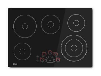 30" LG Black Radiant Electric Smoothtop Cooktop With Smoothtouch Controls - LCE3010SB
