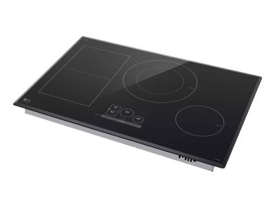 LG STUDIO 30" Induction Cooktop with 4 Burners and Flexible Cooking Zone - CBIS3018BE