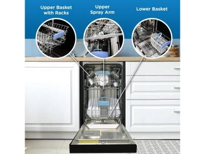 18" Danby Built-in Dishwasher With Front Controls - DDW18D1EB