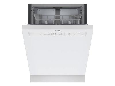 24" Bosch 100 Series 50 dBA Dishwasher in White - SHE3AEM2N