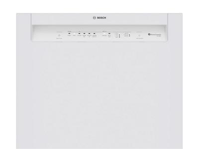 24" Bosch 100 Series 50 dBA Dishwasher in White - SHE3AEM2N