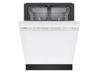 24" Bosch 100 Series Dishwasher in White - SHE41CM2N