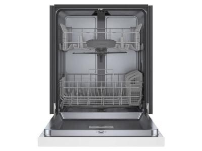 24" Bosch 100 Series Dishwasher in White - SHE41CM2N