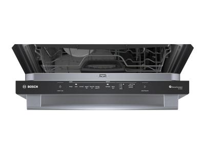 24" Bosch 100 Series Premium 46 dBA Dishwasher with Standard 3rd rack in Stainless Steel - SHX5AEM5N