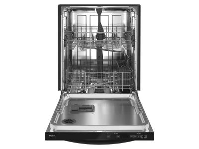 24" Whirlpool Large Capacity Dishwasher With Tall Top Rack In Black - WDT740SALB