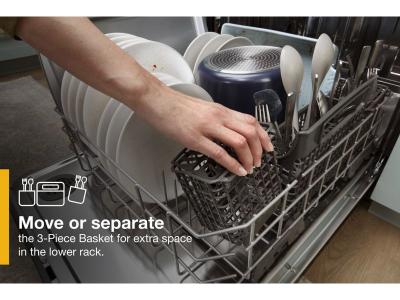 24" Whirlpool Large Capacity Dishwasher With Tall Top Rack In Black - WDT740SALB